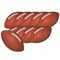 Beistle Club Pack of 240 Brown Mini Football Cutout Party Decorations 4.5"